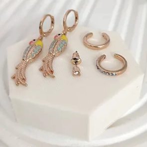 گوشواره ایرکاف زنانه آی ام مدل TE1084